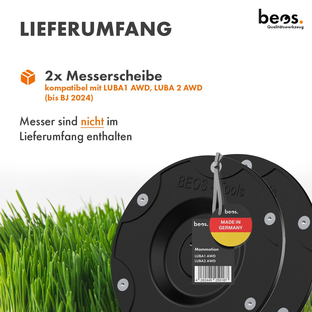 Messerteller 6-fach Klingen Mähroboter glasfaserverstärkt 2er-Set - Bild 2
