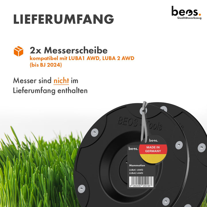 Messerteller 6-fach Klingen Mähroboter glasfaserverstärkt 2er-Set - Bild 2