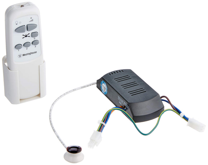 Infrarot-Fernbedienung Deckenventilator mit Dimmer und Wandhalterung, Weiss - Bild 4