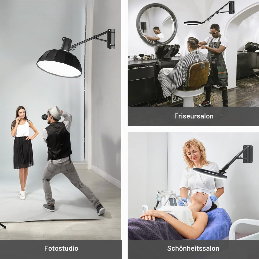 Wand-Auslegerarm für Studioleuchten und Mikrofone 125 cm - Bild 5