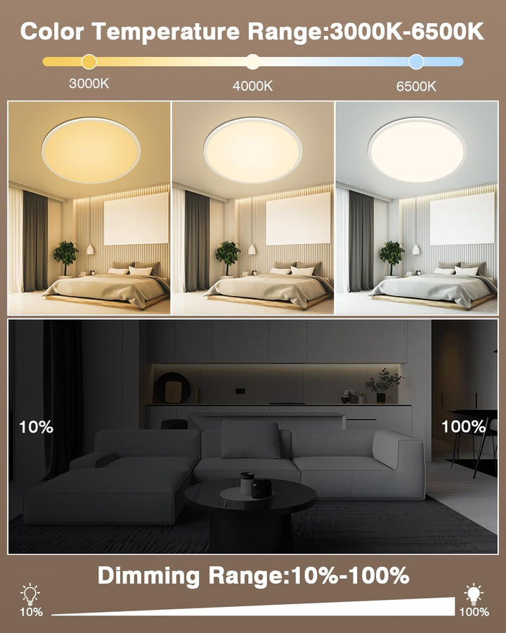 LED Deckenleuchte 56W dimmbar 59cm mit Fernbedienung 3000-6500K - Bild 3