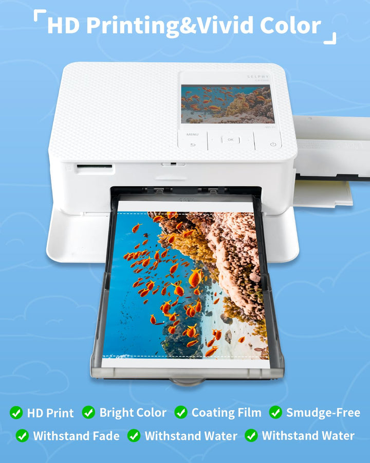 Fotopapier mit Farbband 10x15cm 108 Blatt fuer Canon Selphy - Bild 8