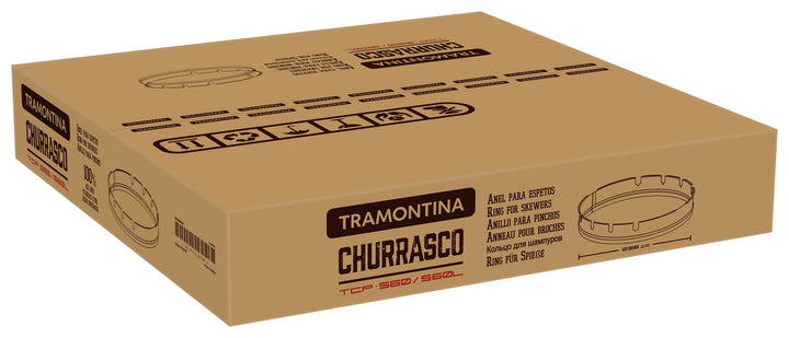 Churrasco Grillaufsatz Edelstahl rund für Spiessgrill 56 cm - Bild 8