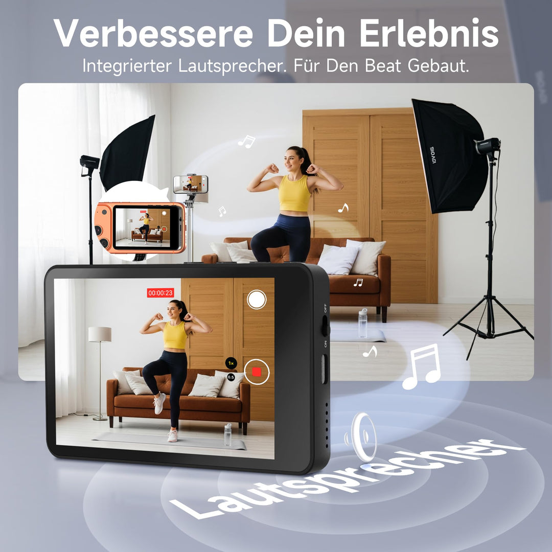 Selfie-Monitor fuer Smartphone kabellos mit Lautsprecher 4K Solo-Creator - Bild 7