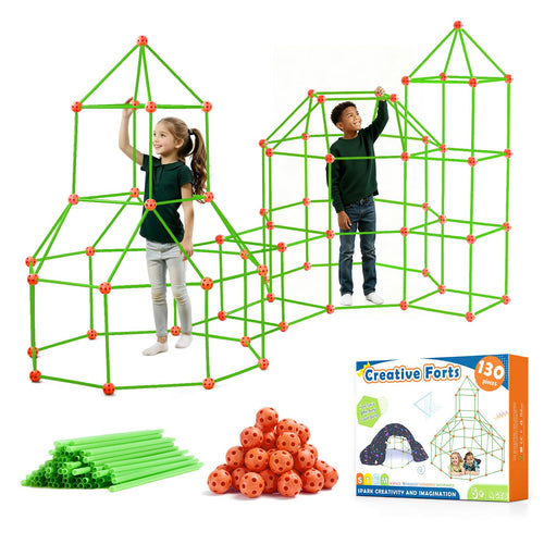 Höhlen-Baukasten Kinder 130-teilig mit Gelenkkugeln und Stangen