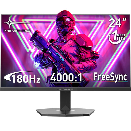 Gaming Monitor 24 Zoll 180Hz FHD 1080p, 1ms MPRT, FreeSync
