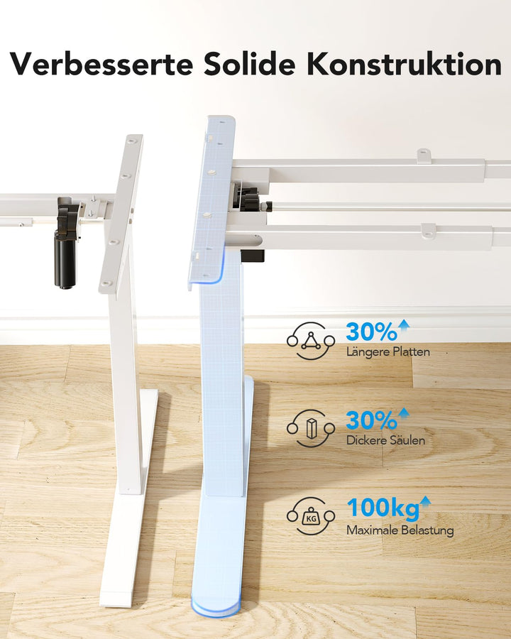 Schreibtisch Gestell höhenverstellbar bürstenloser Motor 72–118 cm - Bild 5