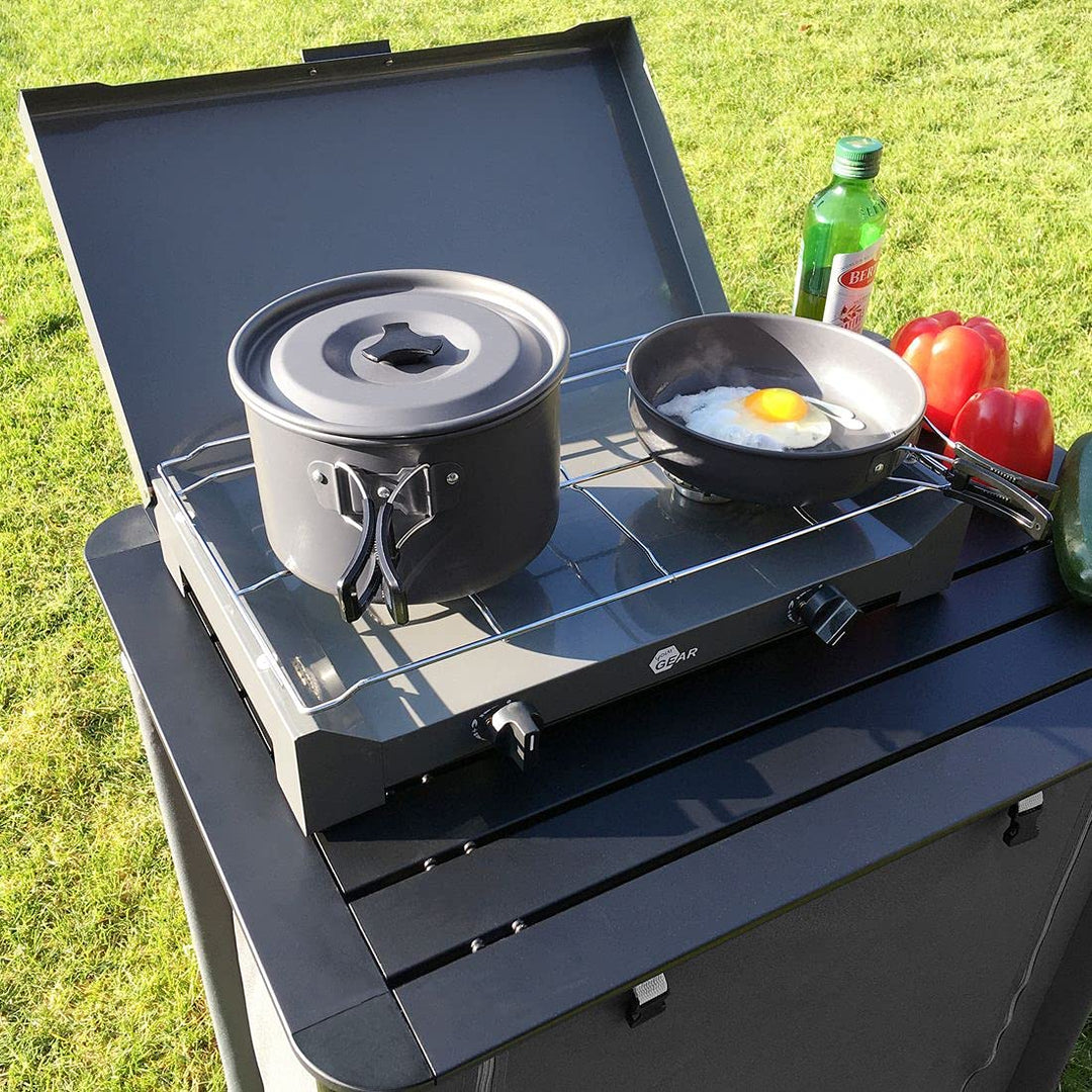 Camping Kochgeschirr Set Aluminium 7-teilig für 4-5 Personen - Bild 3