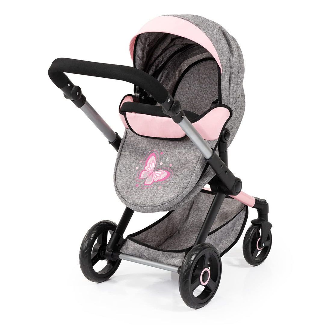 Puppenwagen 3-in-1 höhenverstellbar mit Tasche für Puppen bis 46 cm - Bild 3