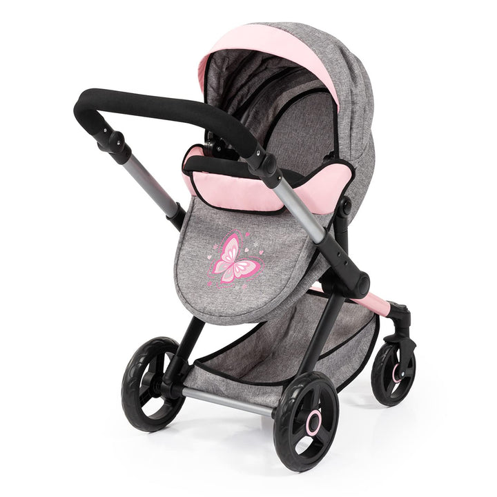 Puppenwagen 3-in-1 höhenverstellbar mit Tasche für Puppen bis 46 cm - Bild 3