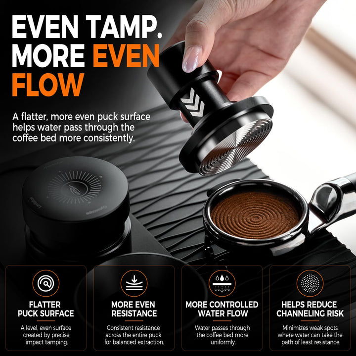 Espresso Tamper 58,35 mm mit Klick-Feedback und Dreifachfedersystem - Bild 9