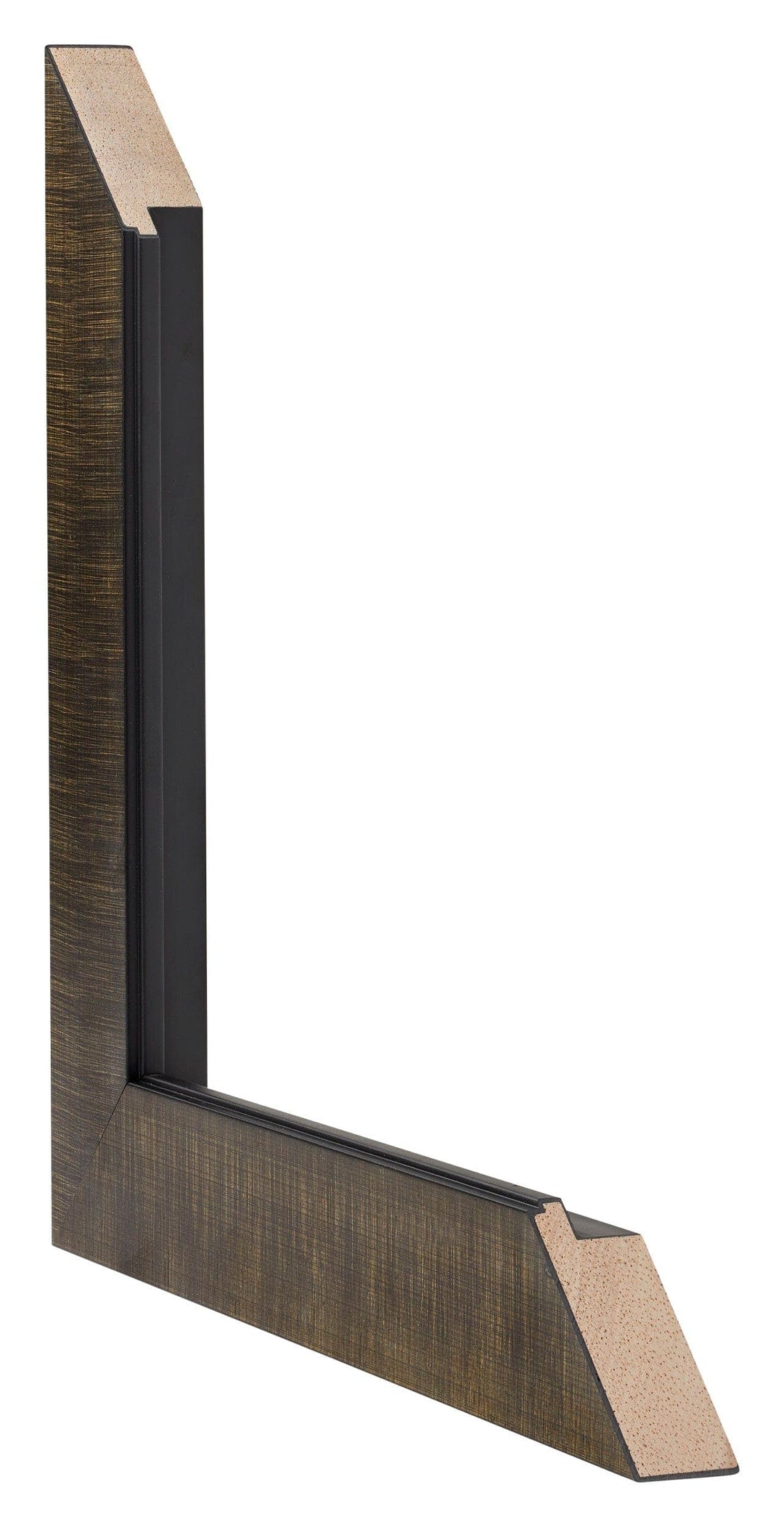 Bilderrahmen 60x80 cm Holz champagner gebürstet entspiegelt - Bild 4