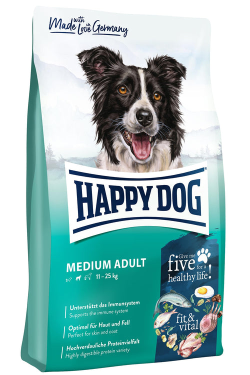 Hundetrockenfutter mittelgrosse Hunde weizenfreiOmega-3 12 kg