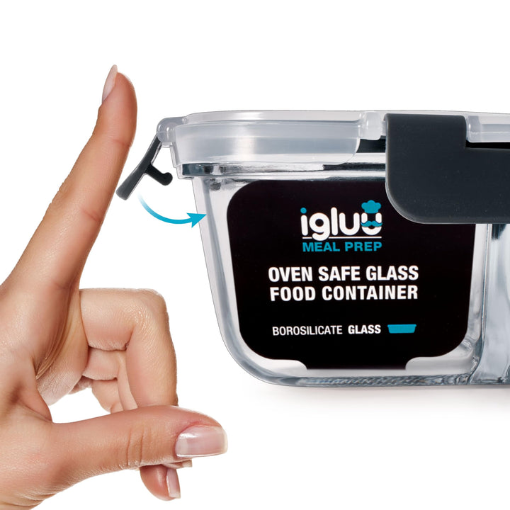 Meal Prep Boxen Glas 1050ml Borosilikat BPA-frei 5er-Set - Bild 8