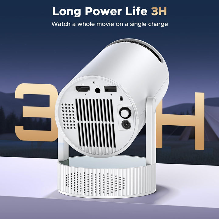 Mini Beamer Akku 4K Android 11 WiFi 6 220° Rotation Heimkino - Bild 2