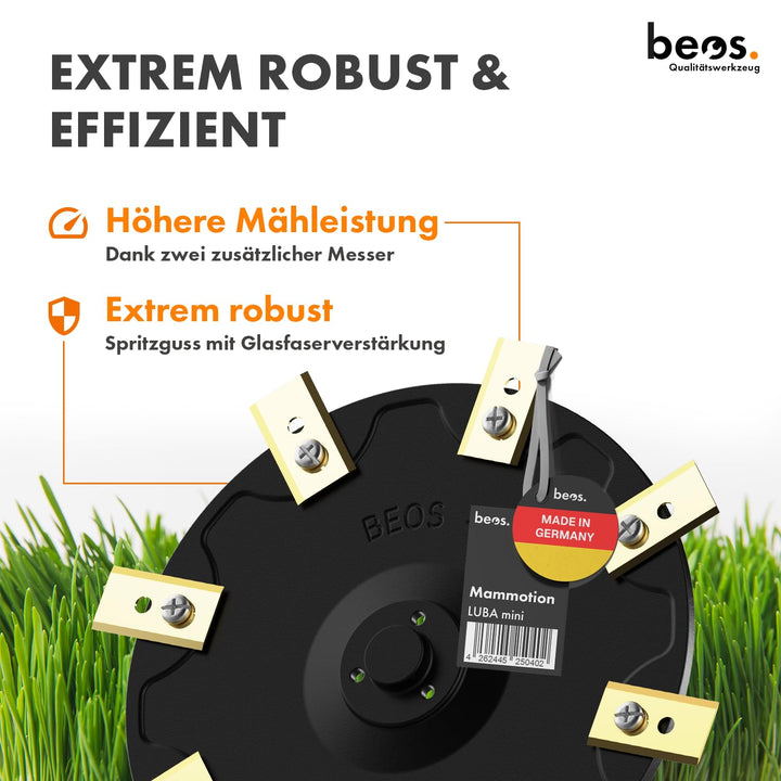 Messerteller 8-fach für Mähroboter LUBA mini aus GFK-Polypropylen - Bild 5