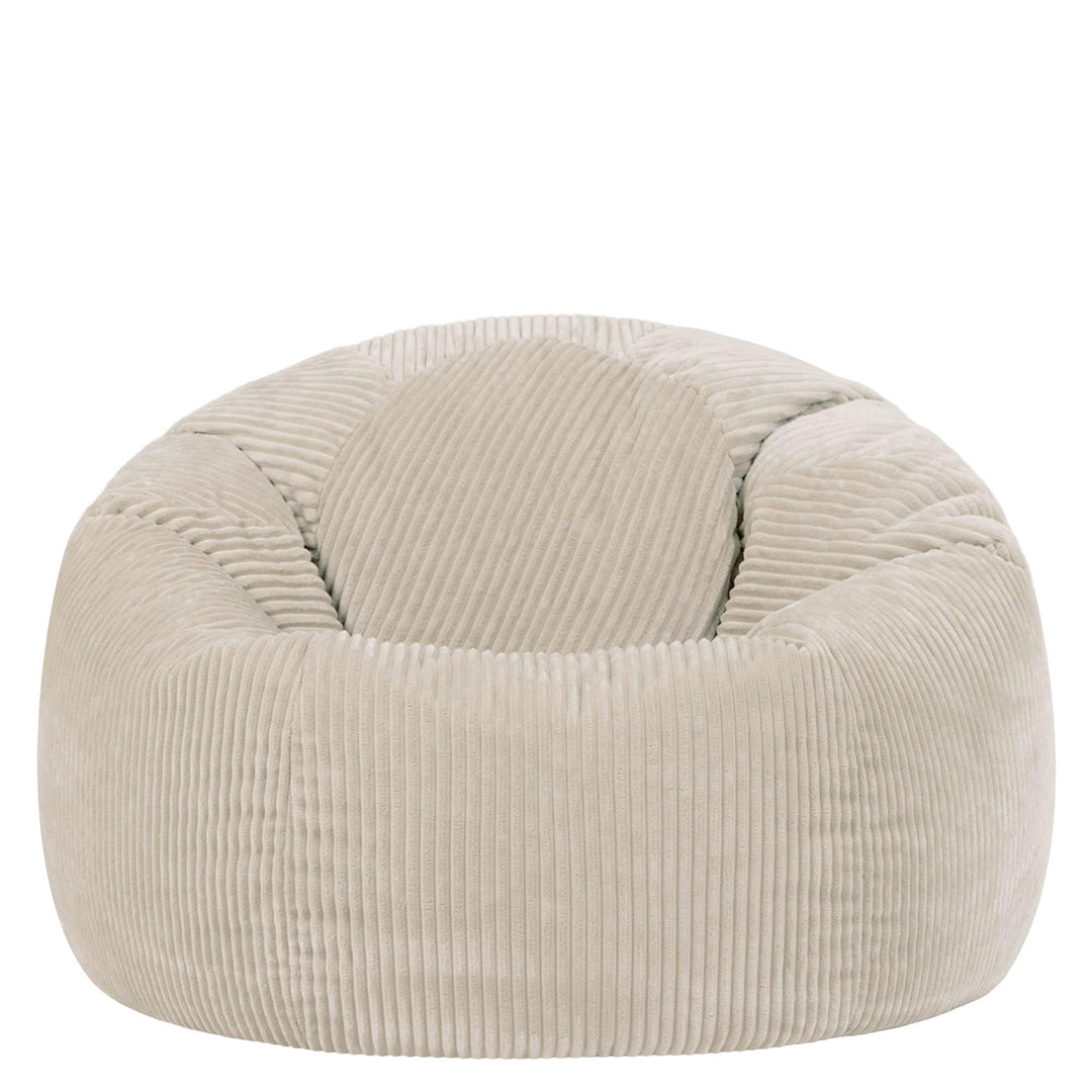 Sitzsack Cord mit Füllung 85x85x50 cm für Erwachsene, Beige - Bild 4