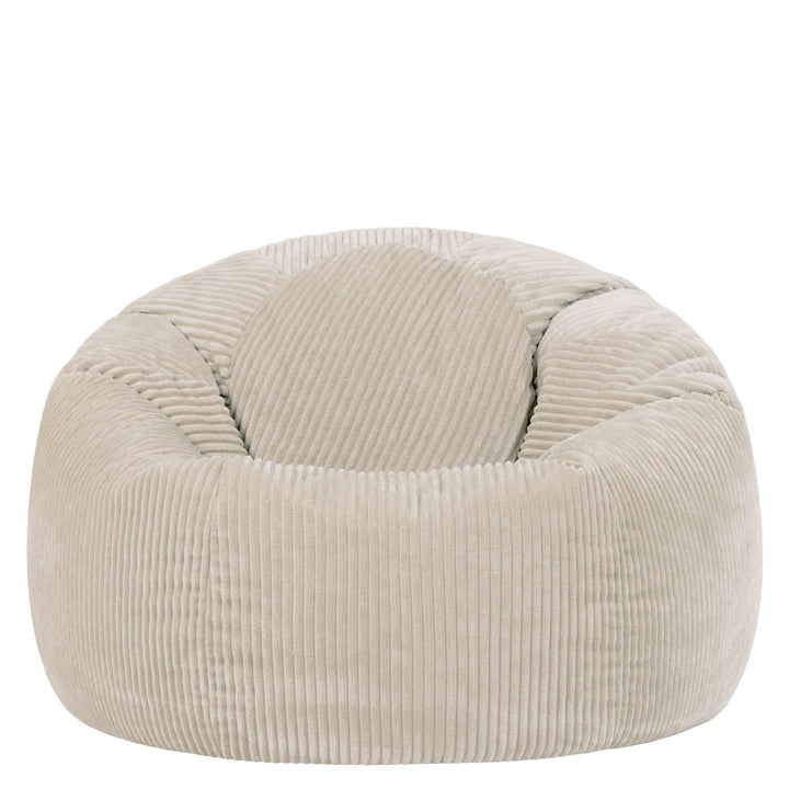 Sitzsack Cord mit Füllung 85x85x50 cm für Erwachsene, Beige - Bild 4