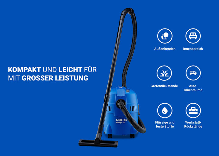 Nass-Trockensauger 12 L 1200 W mit Blas- und Saugfunktion - Bild 5