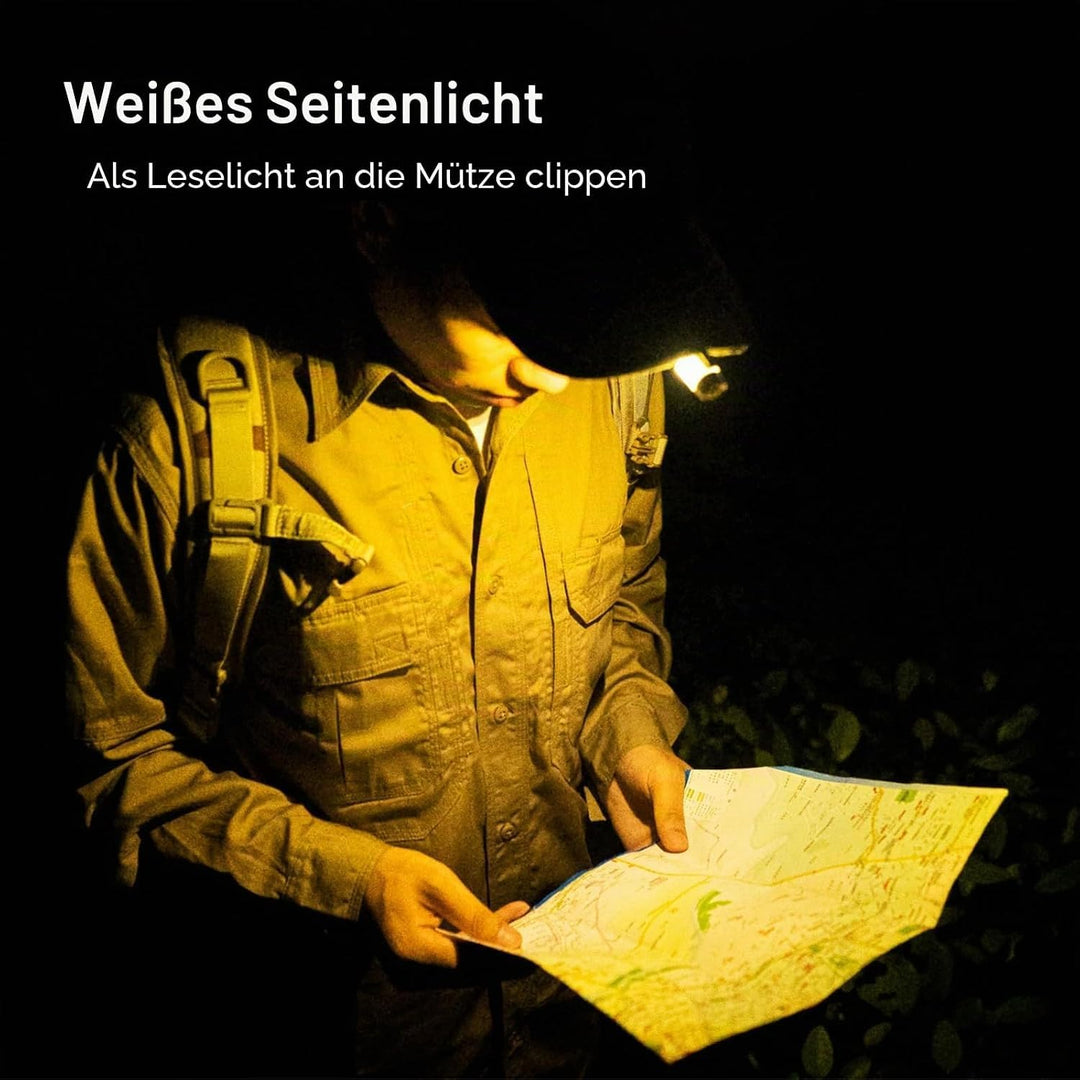 EDC Schlüsselanhänger Taschenlampe 650 lm USB-C 6500K mit UV/Rot/Weiss - Bild 7