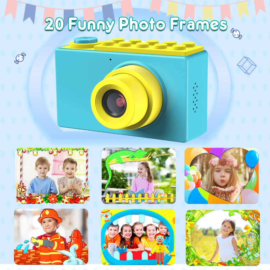Kinderkamera Wasserdicht 8MP Full HD 1080P mit 32GB Speicherkarte - Bild 4