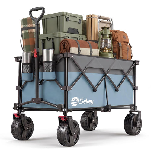 Bollerwagen faltbar XXL 200L 200kg All-Terrain Gelaenderaeder