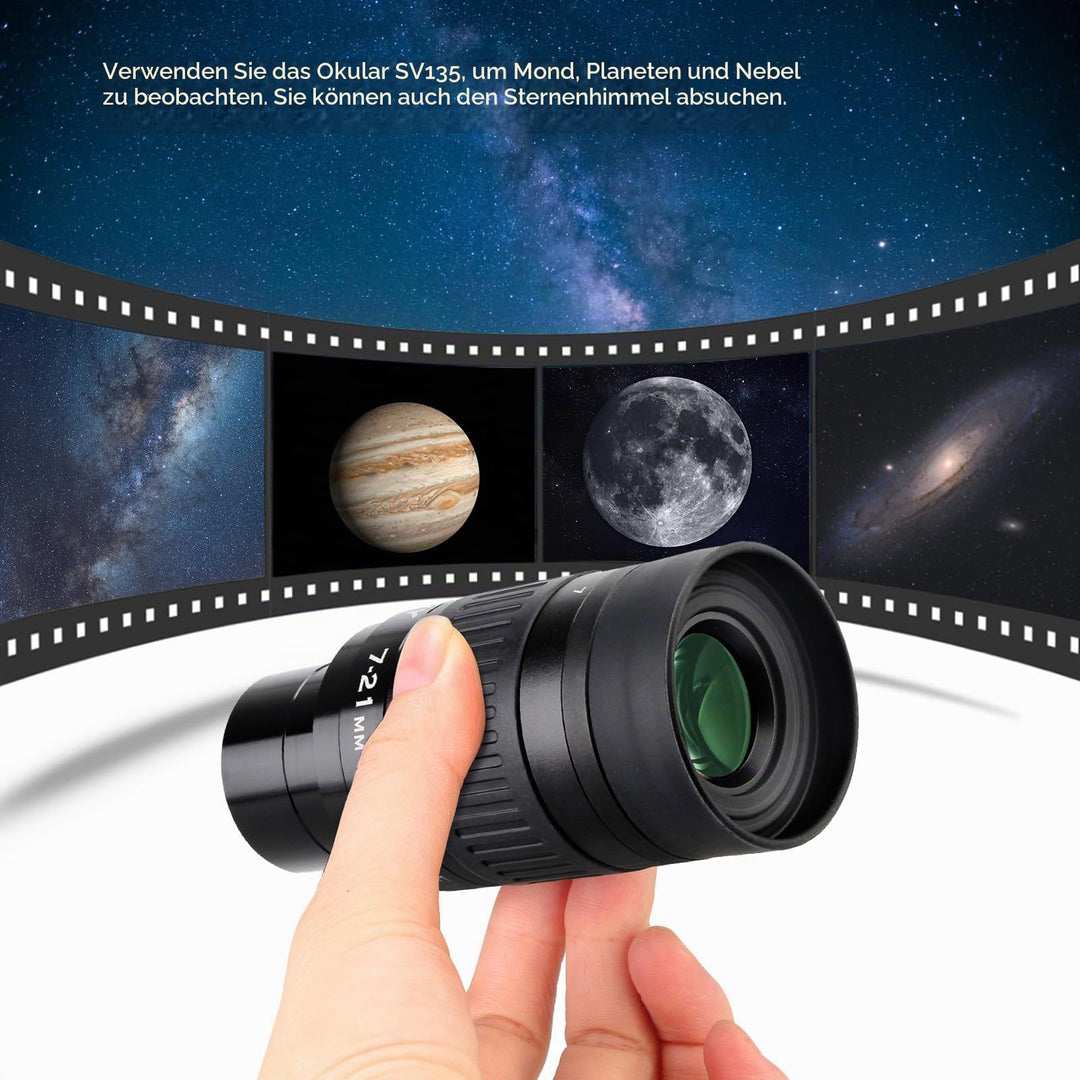 Zoom-Okular 7-21mm 1,25 Zoll FMC für Teleskop Planeten - Bild 7