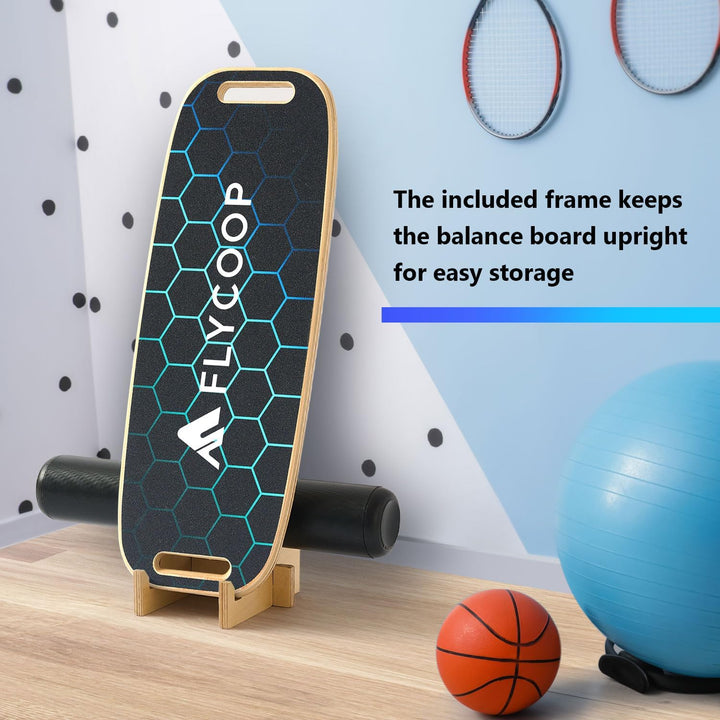 Balance Board mit Rolle Holz 15-lagig bis 200 kg Fitness &amp; Koordination - Bild 6