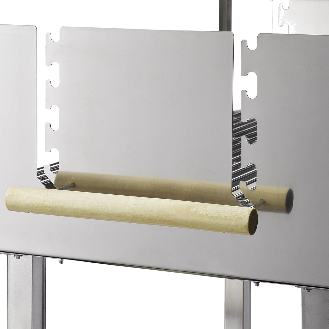 Holzkohlegrill XXL Edelstahl fahrbar 83x35 cm Grillrost höhenverstellbar - Bild 8