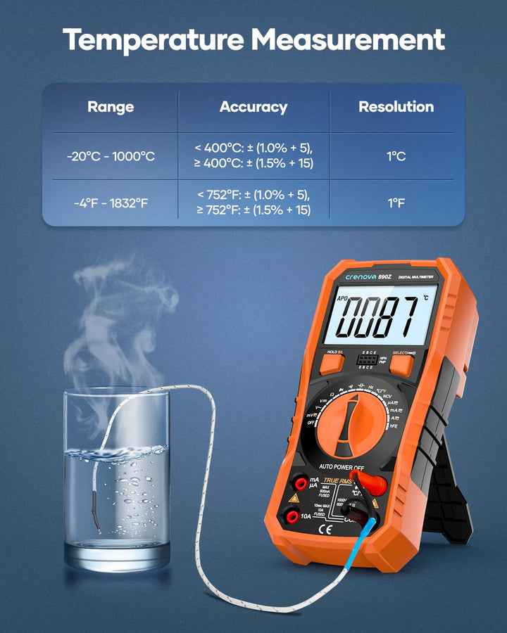 Digitalmultimeter TRMS 6000 Counts Auto-Ranging 10 Messfunktionen - Bild 7