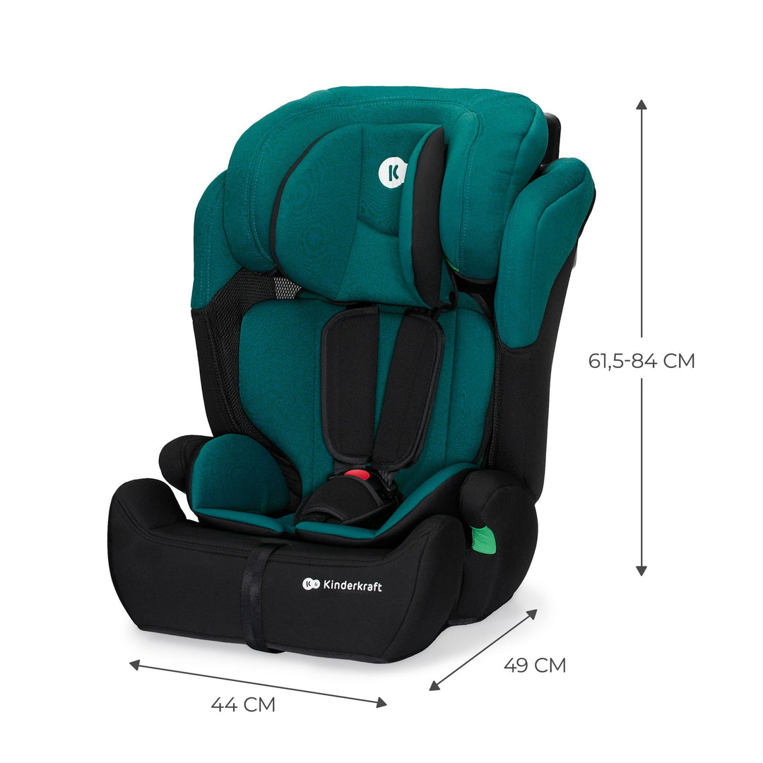 Kindersitz i-Size 76-150 cm 9-36 kg mit 11-facher Kopfstütze Grün - Bild 9