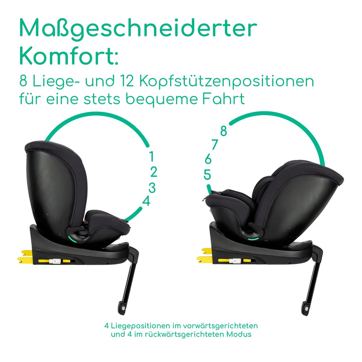 Kindersitz 360° drehbar i-Size Gr. 0-3 ab Geburt bis 150 cm - Bild 3