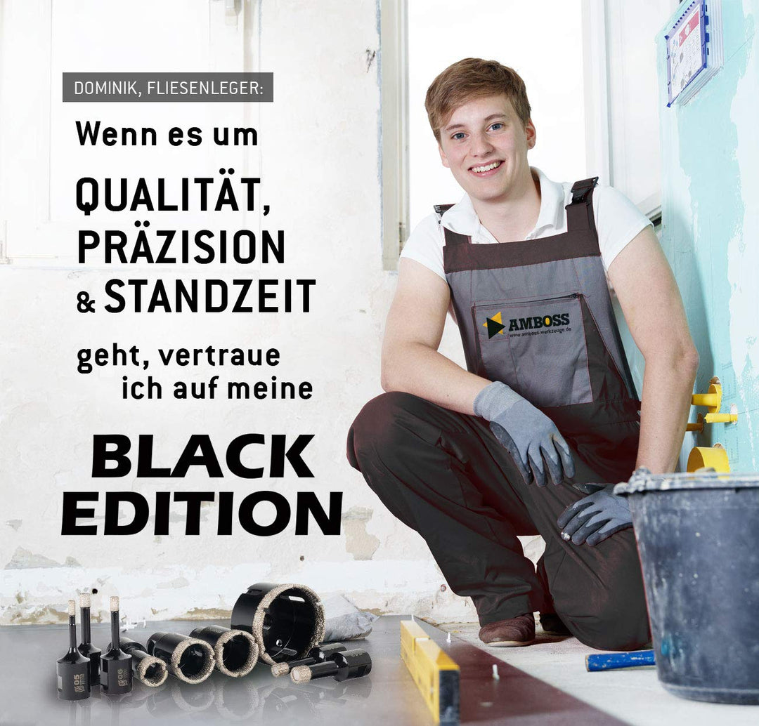 Diamant Bohrkronen Set 6-tlg. 20–68 mm M14 für Fliesen &amp; Granit - Bild 8