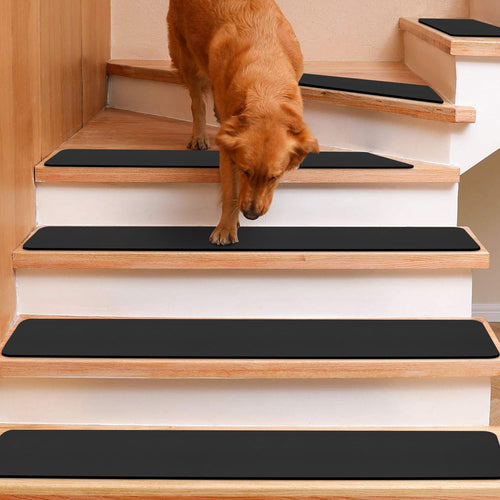 Stufenmatten selbstklebend Schwarz 76x20cm 15er-Set Anti-Rutsch