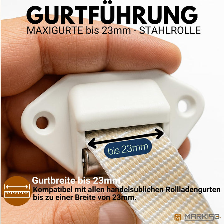 Rolladen Gurtführung Gurtleitrolle 23mm Stahlrolle 10 Stück - Bild 6