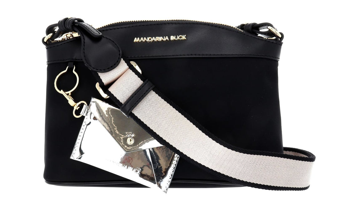 Crossbody Tasche Nylon mit Kunstleder-Details 23x16x8 cm Abendtasche - Bild 2