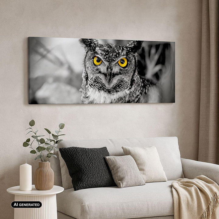 Leinwandbild Schwarz-Weiss Natur 120x50cm Tiere Kunstdruck - Bild 4
