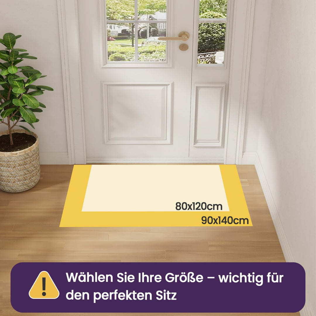 Schmutzfangmatte Innen 90x140 cm Polyester rutschfest Beige - Bild 2
