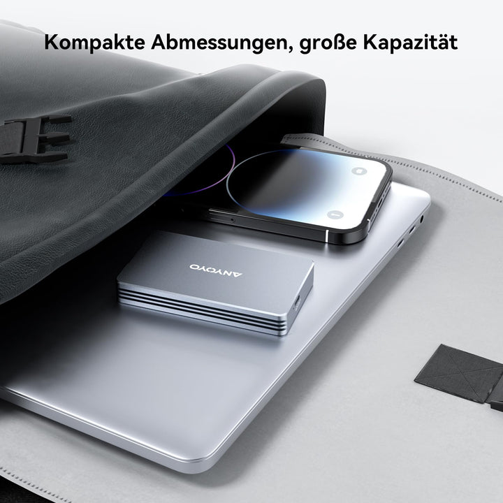 M.2 NVMe SSD Gehäuse 40 Gbps USB4 Aluminium für PCIe 2280 - Bild 10