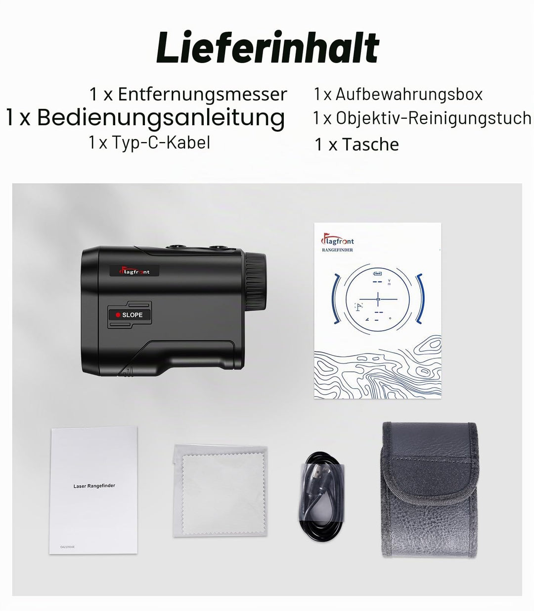 Golf Entfernungsmesser 1000 Yard Reichweite mit Neigungsausgleich - Bild 5