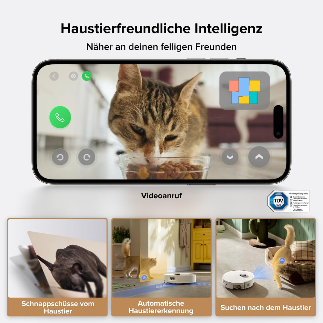 Saug- und Wischroboter 20.000 Pa mit Selbstreinigung und LiDAR - Bild 8