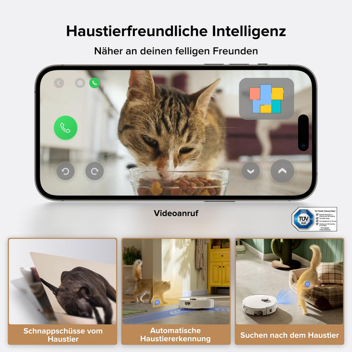Saug- und Wischroboter 20.000 Pa mit Selbstreinigung und LiDAR - Bild 8