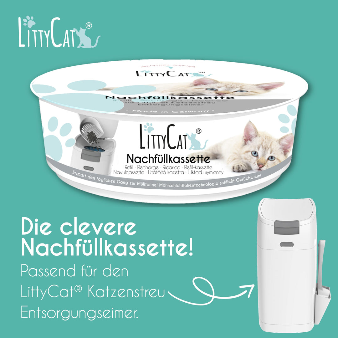 Katzenstreu Nachfüllkassetten 12er Pack für Littycat Entsorgungseimer - Bild 8
