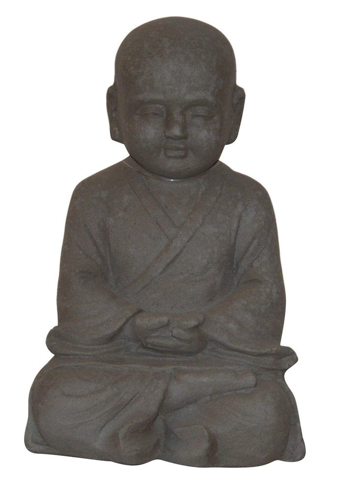Shaolin Mönch Figur Fiber Clay frostbeständig 42 cm für Garten - Bild 3