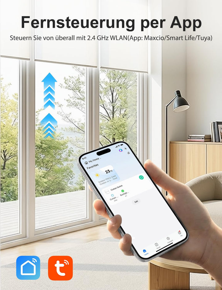 WLAN Rollladenschalter Touch 2er-Set Alexa Google Smart Home - Bild 3