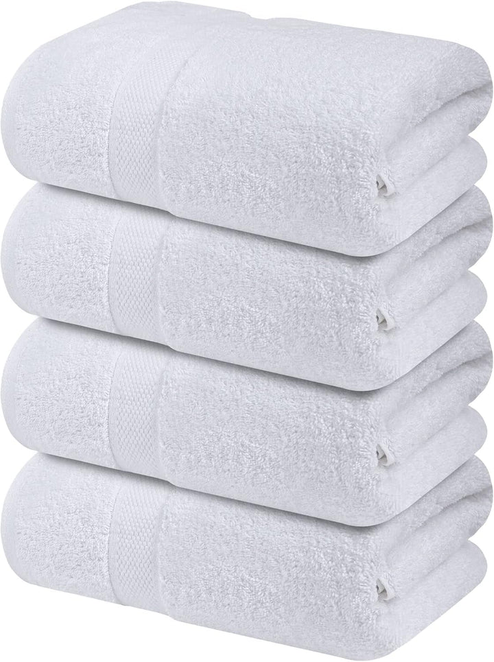 Badetücher Frottee 4er-Set Baumwolle 70x140 cm Weiss - Bild 9