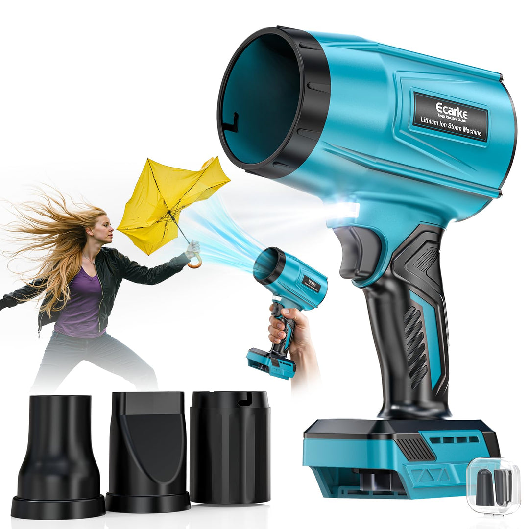Akku-Gebläse bürstenlos 80.000 U/Min für Makita 18V mit 3 Düsen