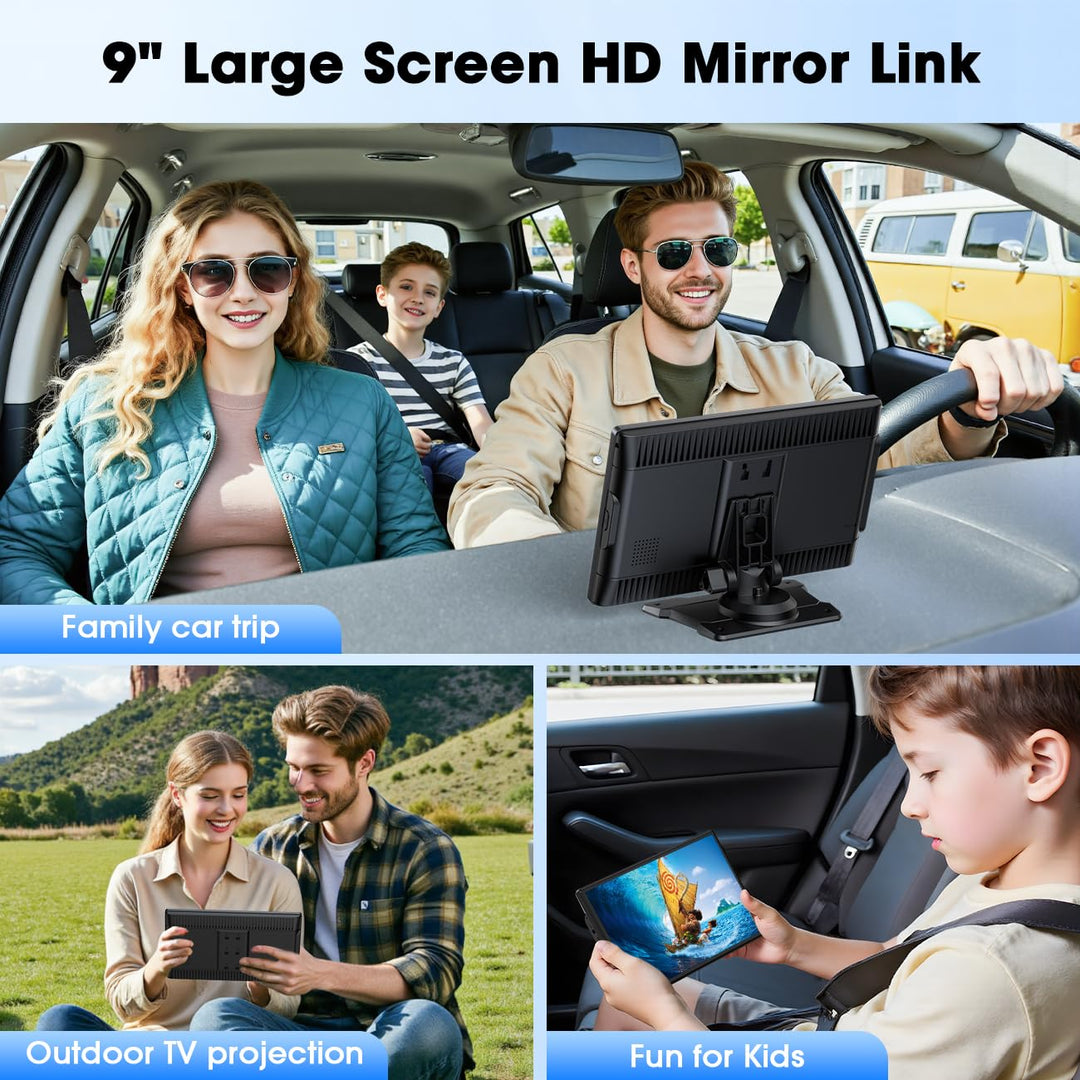 Tragbares CarPlay Display 9 Zoll Touchscreen mit Android Auto &amp; Bluetooth - Bild 5