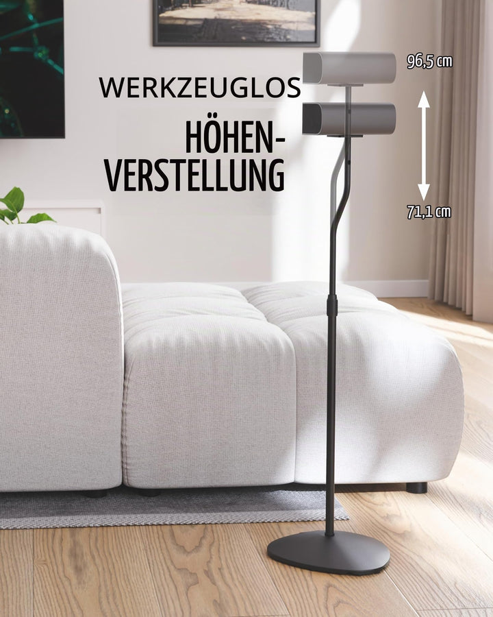 Lautsprecherständer höhenverstellbar 71–97 cm für kleine Lautsprecher - Bild 4