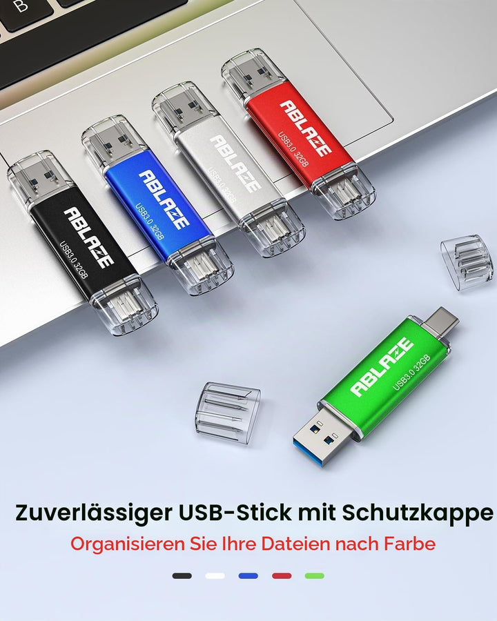 USB-Stick Dual USB-C &amp; USB-A 32 GB 5er-Pack USB 3.0 - Bild 7